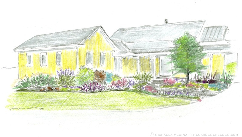 Madrigan Entry Garden Design 2011 ⓒ michaela medina - thegardenerseden.com